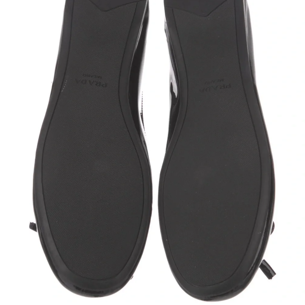 Prada Leather Ballet Flats🔥$375 NO VISIBLE SIGNS of damage,They are EVERYTHING! - Picture 10 of 16
